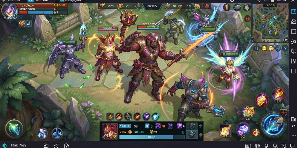 Tampilan gameplay menakjubkan dari 2757 menampilkan aksi seru di dunia MMORPG.