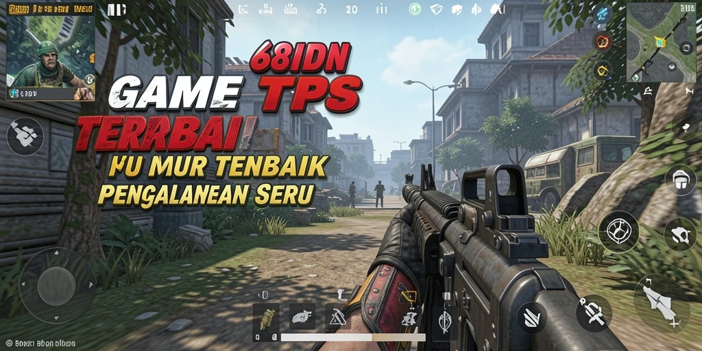Screenshot utama 68IDN menampilkan aksi gameplay TPS yang mendebarkan.