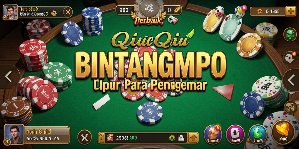 Tampilan gameplay seru dalam BINTANGMPO yang menggambarkan permainan QiuQiu.