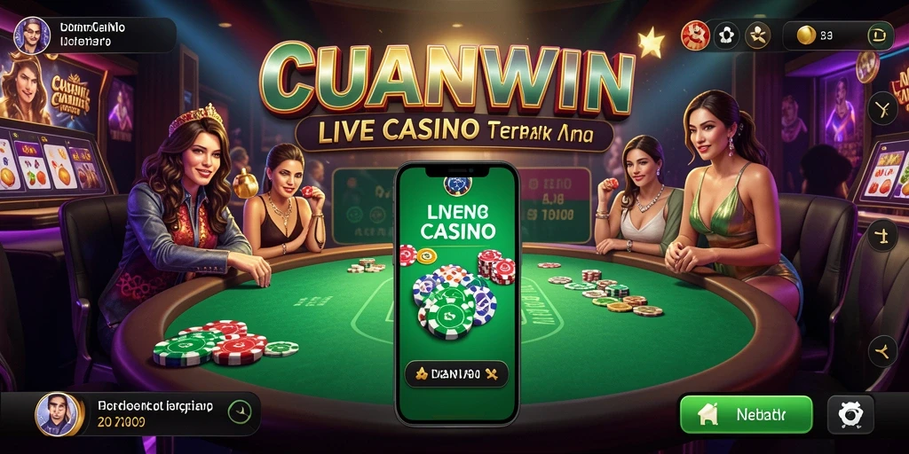 Screenshot gameplay CUANWIN menampilkan aksi Live Casino yang seru.