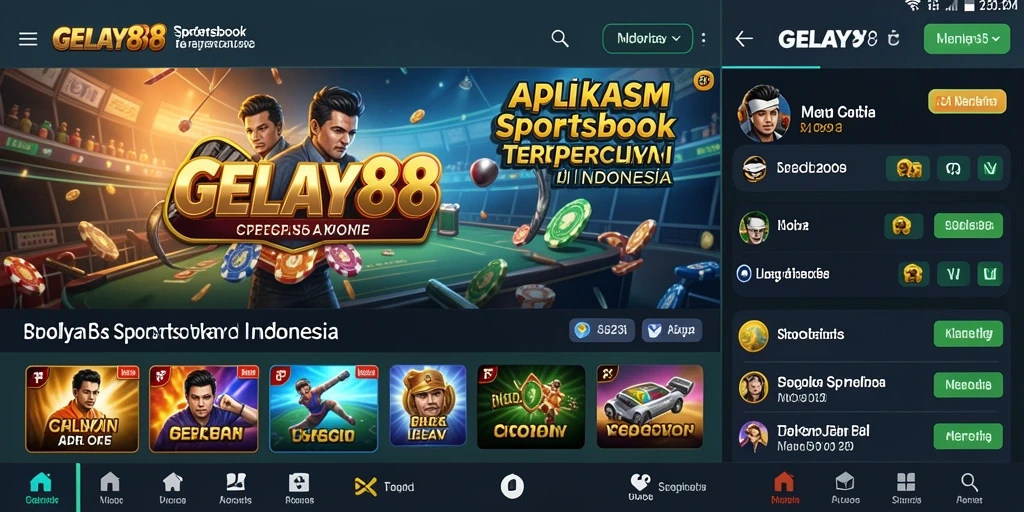 Tampilan gameplay Sportsbook yang menarik dan intuitif.