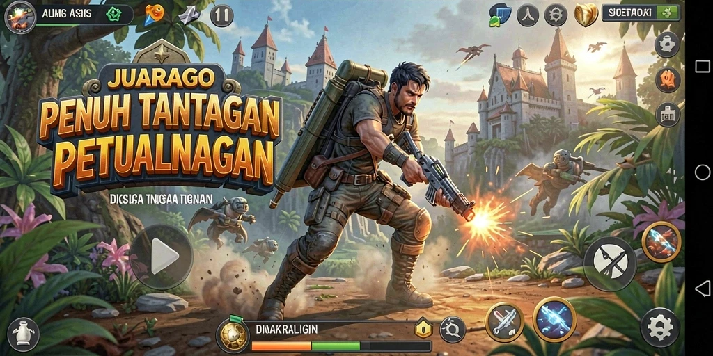 Tampilan gameplay JUARAGO yang seru dan menegangkan.