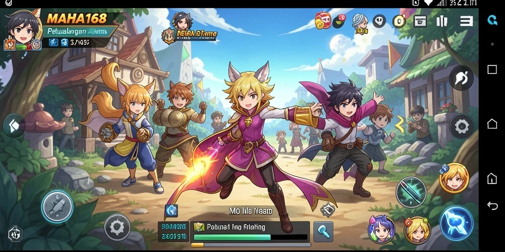 Gameplay MAHA168 yang penuh warna dan aksi seru.