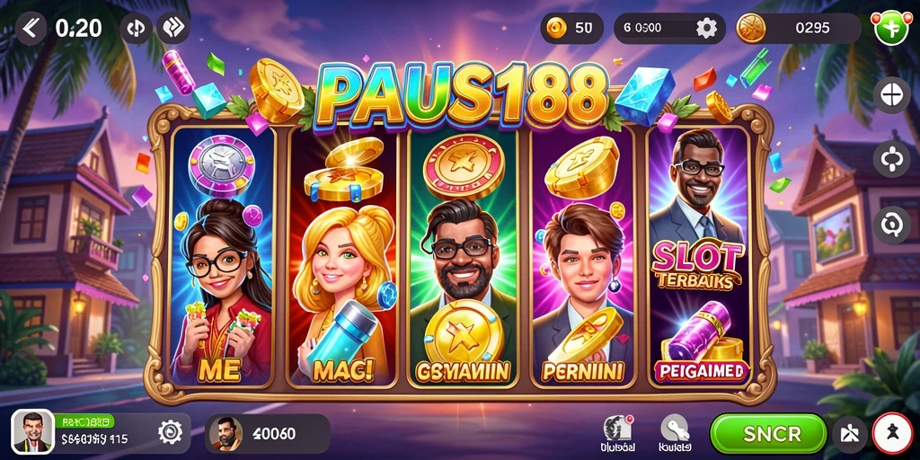Tampilan terbaik dari gameplay slot PAUS188 yang penuh warna dan menarik.