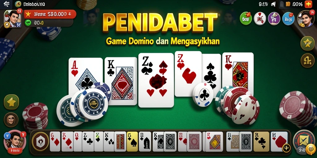 Tampilan seru dari gameplay Domino di PENIDABET.