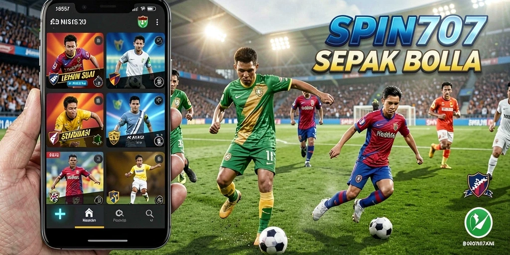 Tampilan menarik dari gameplay sepak bola SPIN707.