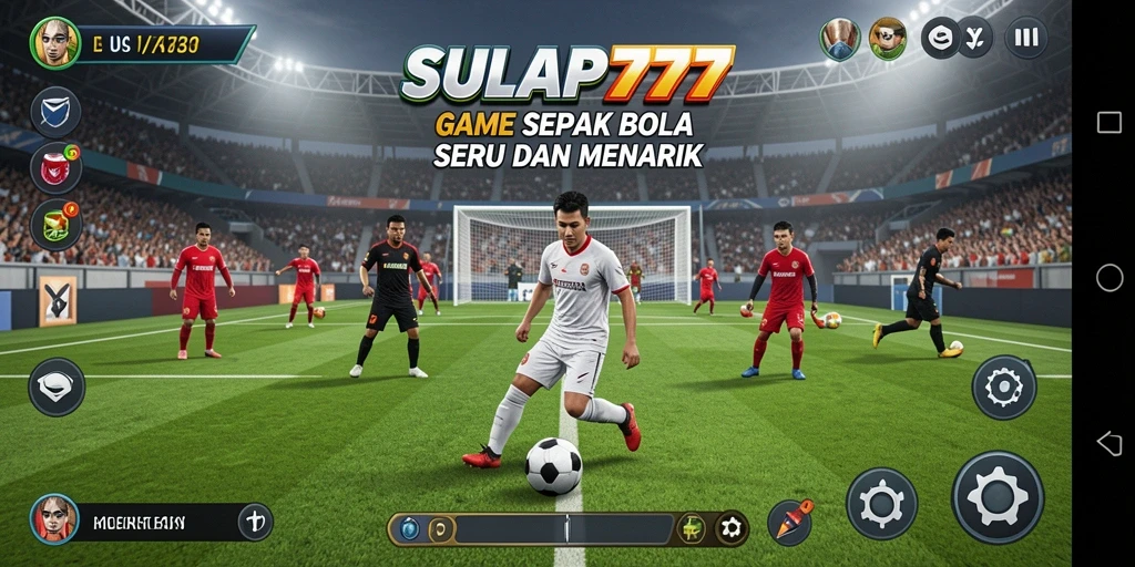 Tampilan gameplay SULAP777 dengan pemain beraksi di lapangan.