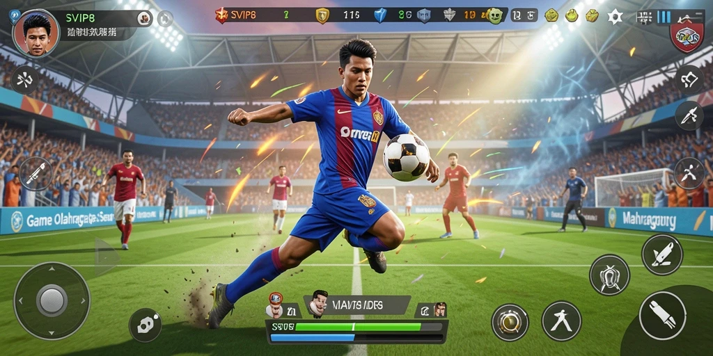 Tampilan gameplay seru dalam SVIP8 dengan berbagai pilihan olahraga.